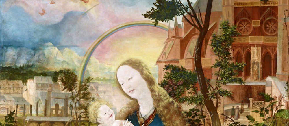 Gottesmutter mit Jesuskind vor Straßburger Münster