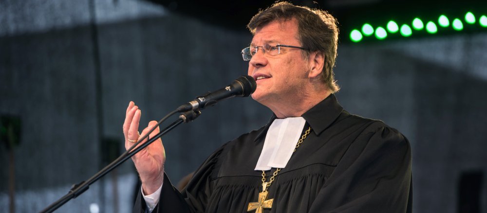 Der evangelische Bischof im Sprengel Mecklenburg und Pommern der Evangelisch-Lutherischen Kirche in Norddeutschland, Hans-Jürgen Abromeit.