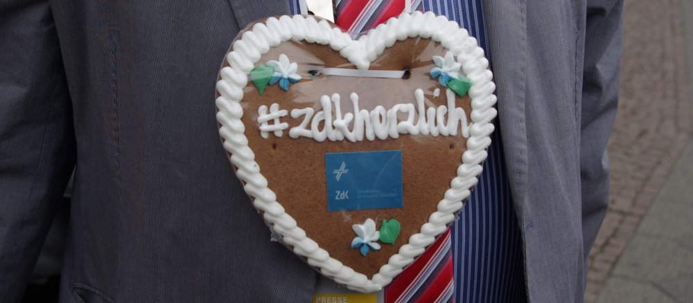 Ein Lebkuchenherz vom ZdK.