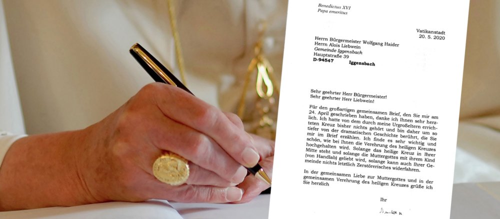 Brief des emeritierten Papstes Benedikt XVI. an den Bürgermeister von Iggensbach