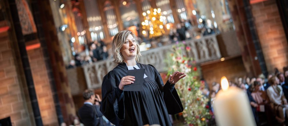 Pastorin Nina Kleinsorge leitete durch den ökumenischen Gottesdienst in Bremen