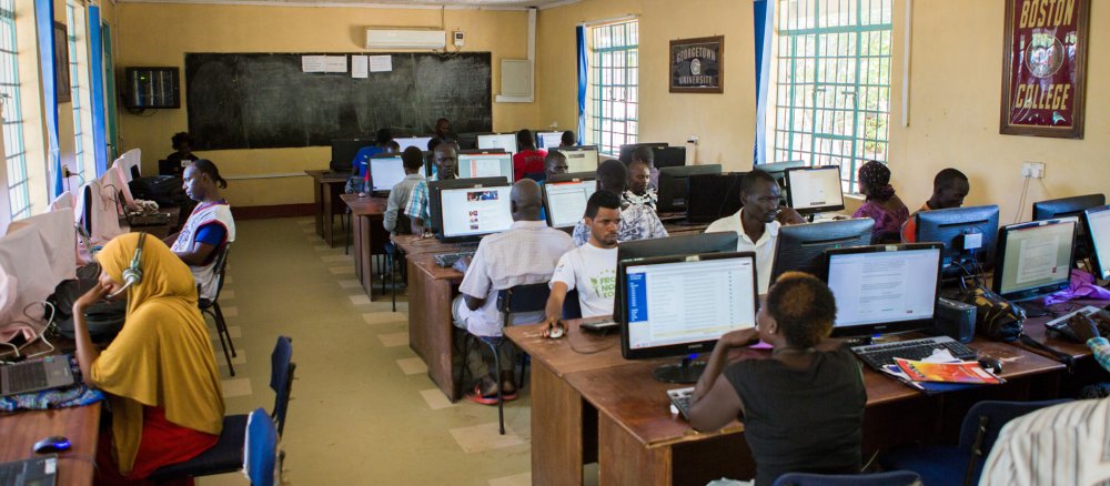 Lernzentrum vov "Jesuit Worldwide Learning" im Flüchtlingslager Kakuma