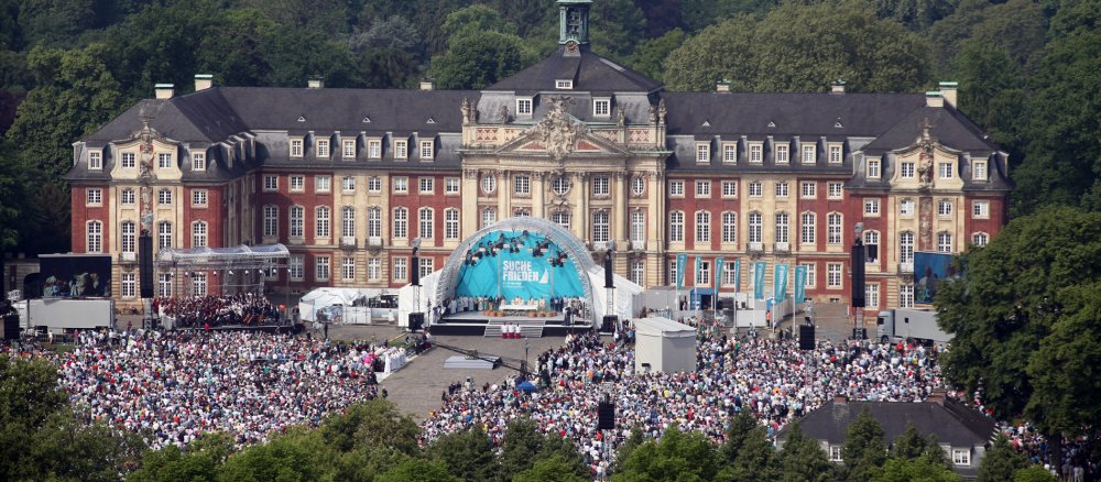 Abschlussgottesdienst des 101. Deutschen Katholikentags in Münster.