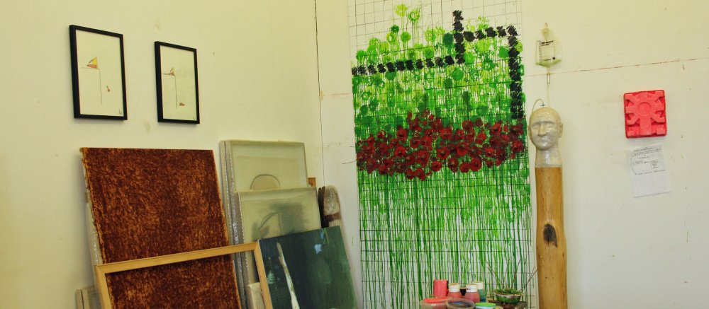 Eindrücke aus dem Atelier von Hermann J. Kassel.