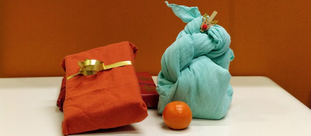 Furoshiki als Alternative zum Geschenkpapier