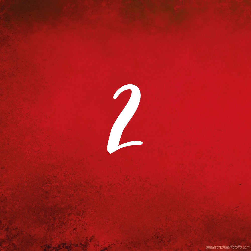 Tag 2: Adventskalender in rot - Türchen zu