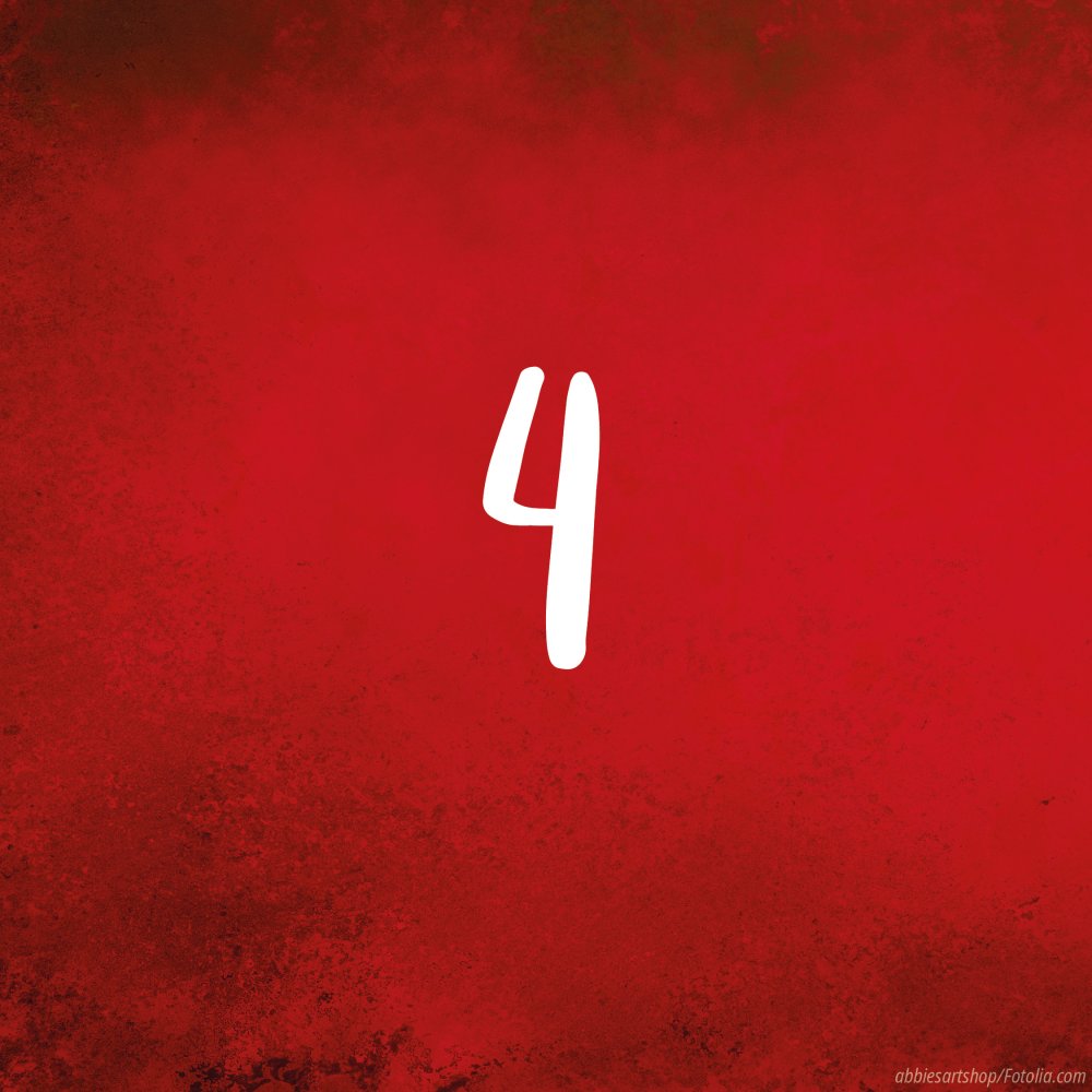 Tag 4: Adventskalender in rot - Türchen zu