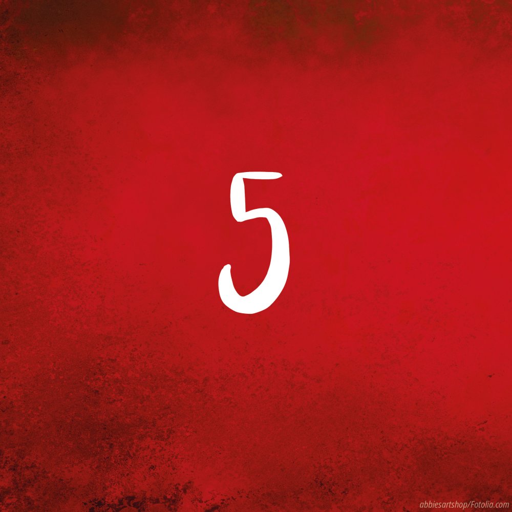 Tag 5: Adventskalender in rot - Türchen zu