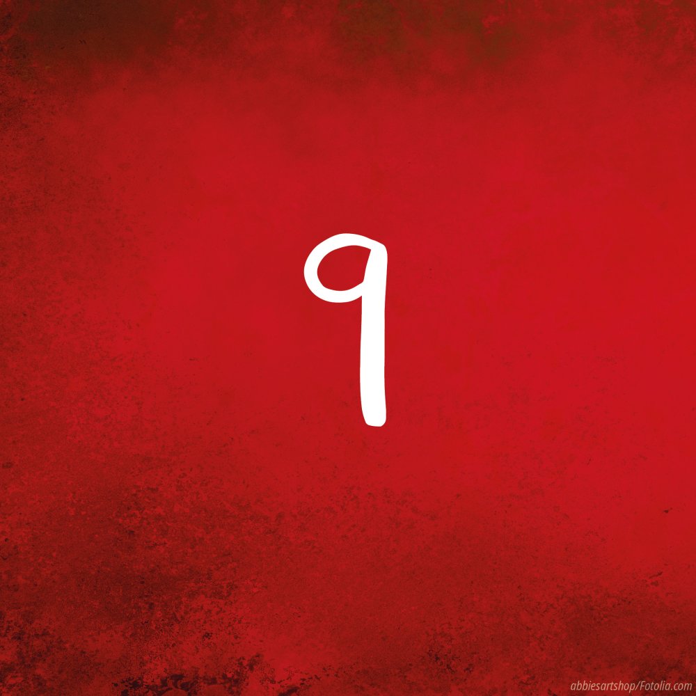 Tag 9: Adventskalender in rot - Türchen zu