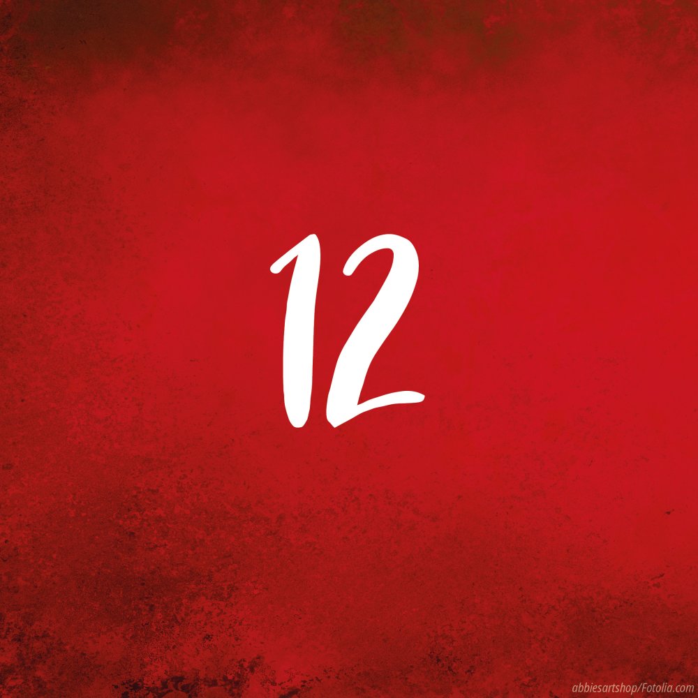 Tag 12: Adventskalender in rot - Türchen zu
