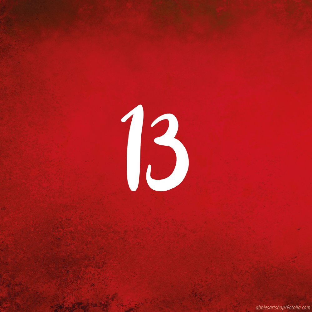 Tag 13: Adventskalender in rot - Türchen zu
