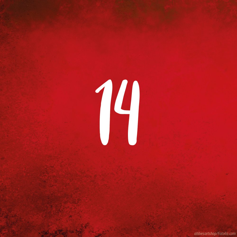 Tag 14: Adventskalender in rot - Türchen zu