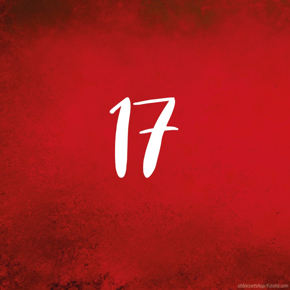 Tag 17: Adventskalender in rot - Türchen zu