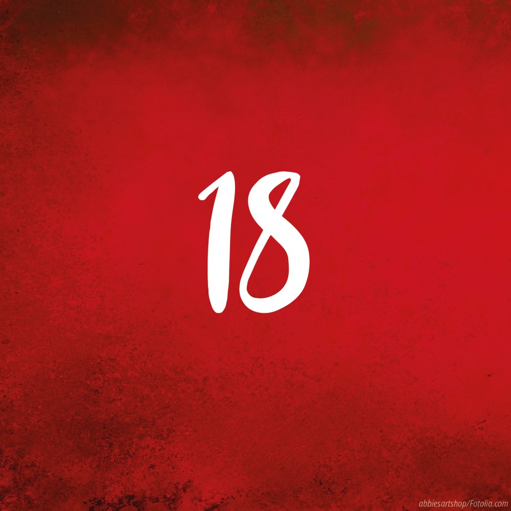 Tag 18: Adventskalender in rot - Türchen zu