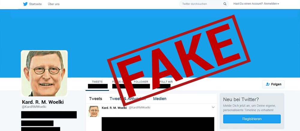 Der angebliche Twitter-Account von Kardinal Woelki