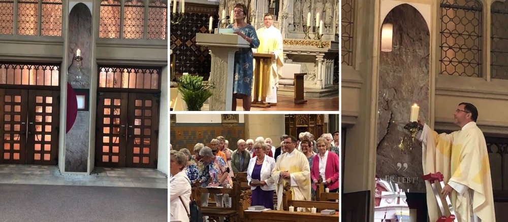 Impressionen vom Festgottesdienst zur Einweihung des Apostelleuchters für Maria von Magdala