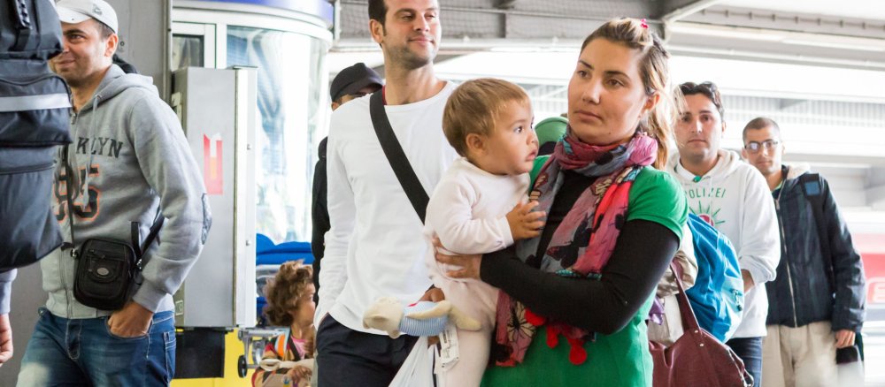 Flüchtlinge am Münchener Hauptbahnhof