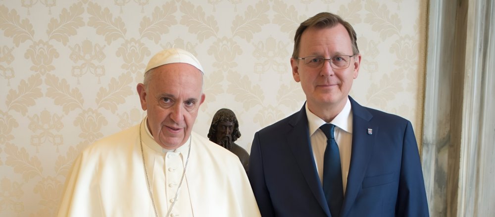 Bodo Ramelow und Papst Franziskus