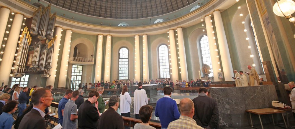 Himmelfahrtsgottesdienst in der Berliner Sankt-Hedwigs-Kathedrale auf dem 36. Deutschen Evangelischen Kirchentag (DEKT) am 25. Mai 2017 in Berlin.