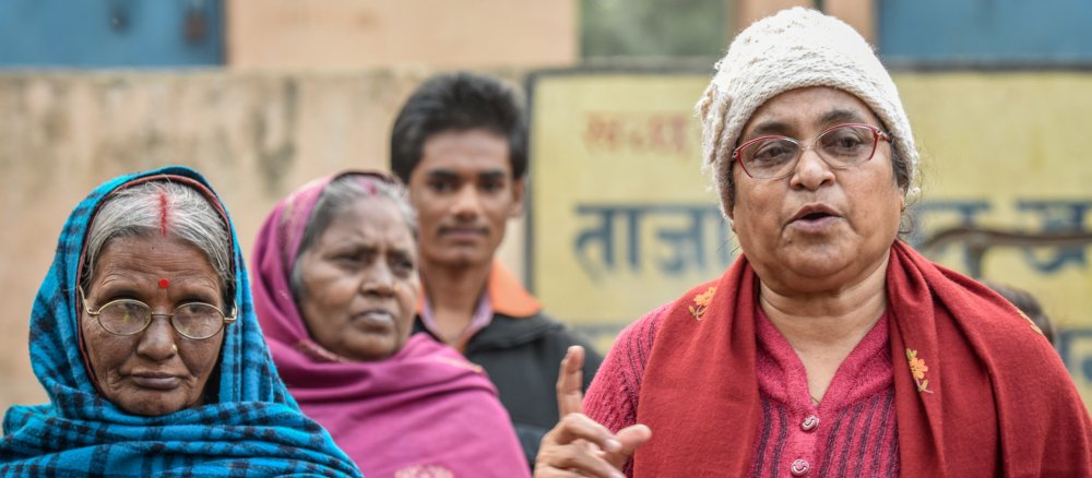 Schwester Dorothy Fernandes in einem Slum.