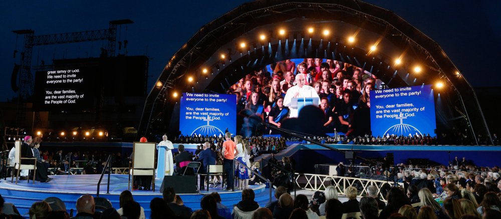 Papst Franziskus im Croke Park Stadium in Dublin