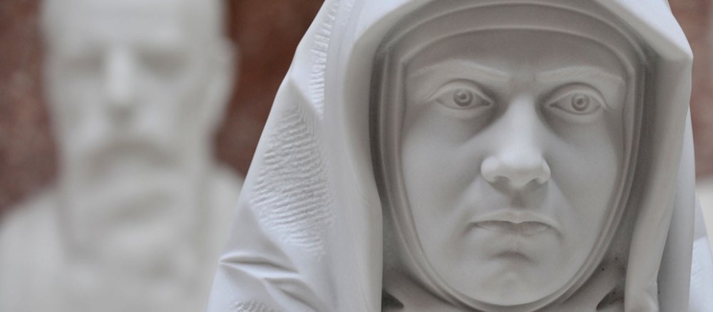 Edith Stein (1891 - 1942 im KZ Auschwitz-Birkenau) war eine deutsche Philosophin, Nonne und Märtyrin der katholischen Kirche.