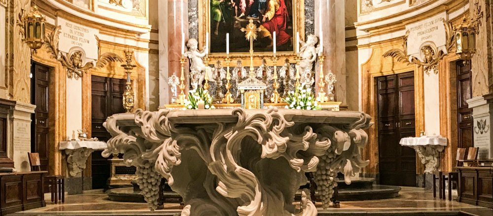 Altar in der Anima-Kirche in Rom
