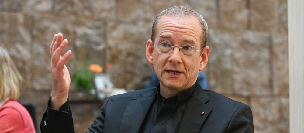Christian Hermes, Stadtdekan von Stuttgart, im Gespräch am 29. September 2021 in Stuttgart.