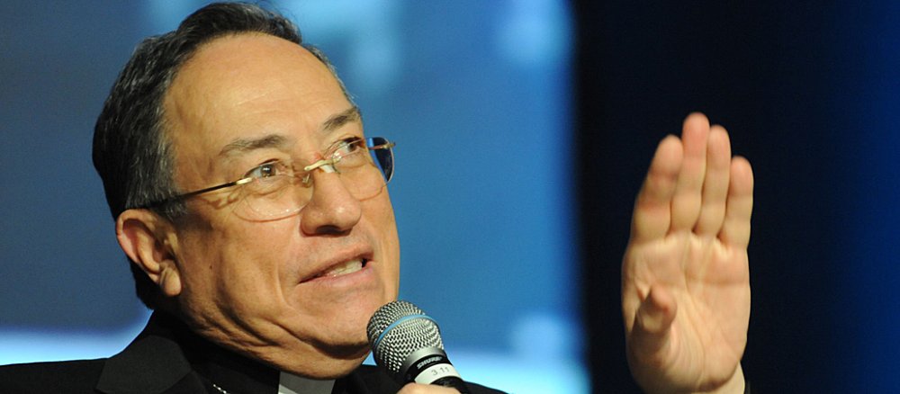 Oscar Andres Rodriguez Maradiaga (70), Erzbischof von Tegucigalpa (Honduras) beim 4. Internationalen Kongress "Treffpunkt Weltkirche" vom 18. bis 19.März 2011 im Congress Centrum Würzburg.