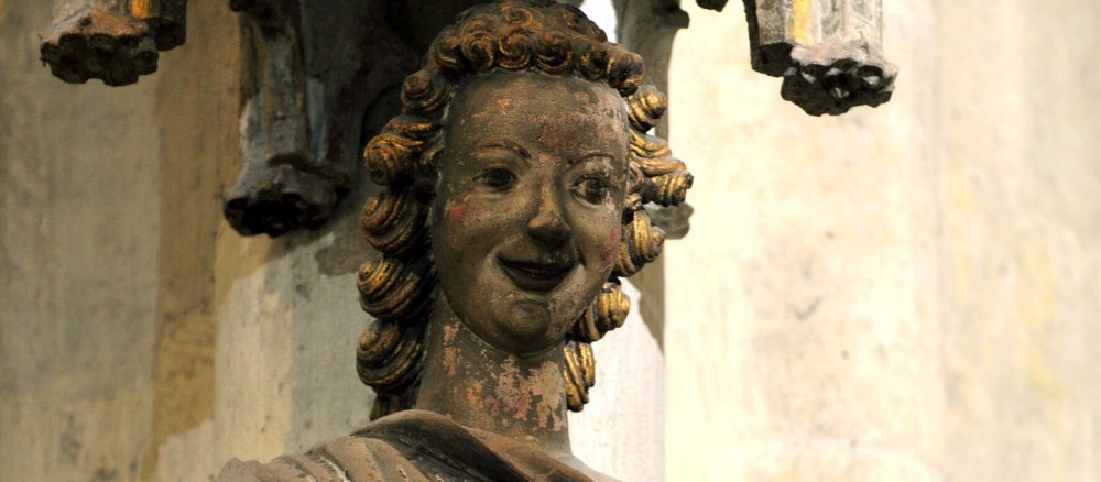 "Lachender Engel" im Regensburger Dom
