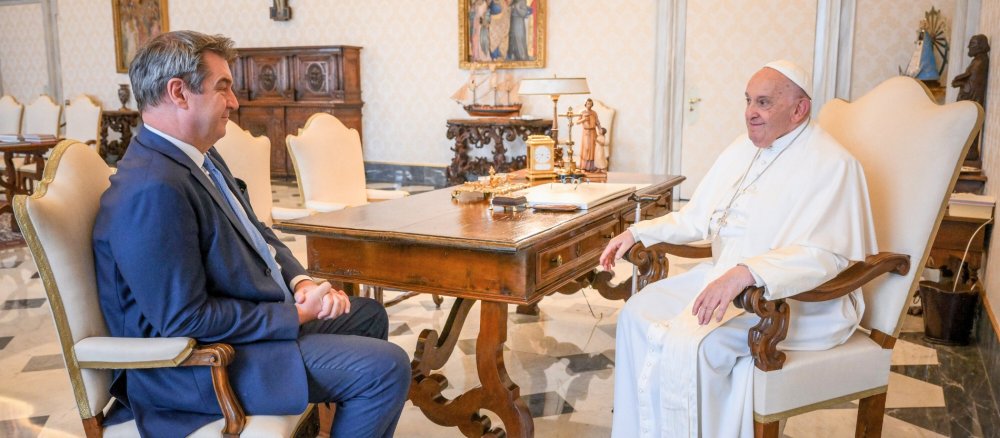 Markus Söder bei Papst Franziskus