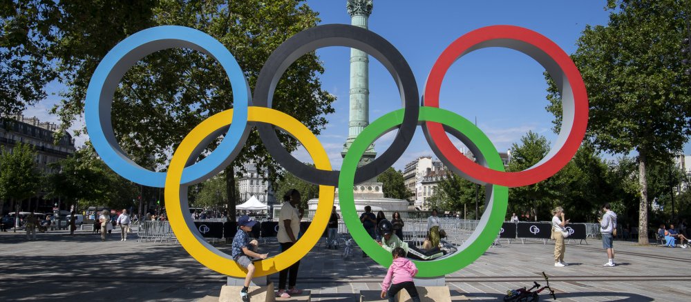 Olympische Ringe in Paris