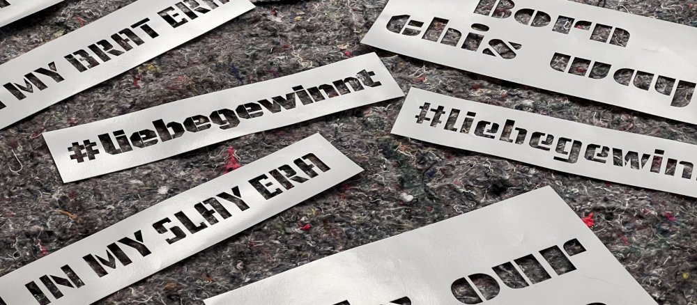 Sprühschablonen für den Christopher Street Day (CSD)