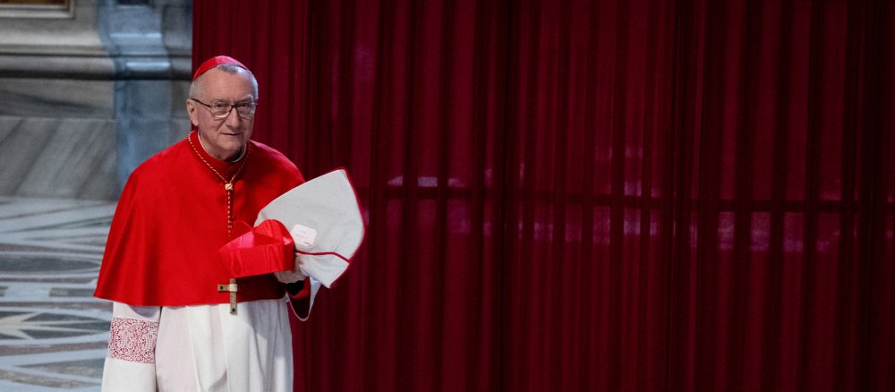 Kardinal Pietro Parolin auf dem Weg zum Gottesdienst vor Beginn des Konklaves