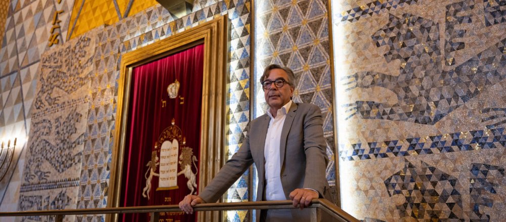 Marc Grünbaum in der Frankfurter Westendsynagoge