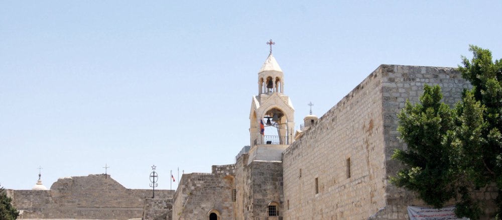 Die Geburtskirche in Betlehem steht über der vermuteten Geburtsstätte Jesu Christi. Sie gehört zu den wichtigsten Gebäuden in der 25.000-Einwohner-Stadt.