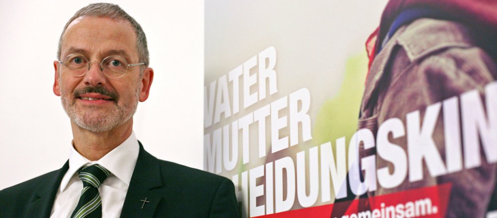 Der deutsche Caritasverband hat am 9. Januar 2013 mit einem Auftakt die Jahreskampagne 2013 unter dem Motto "Familie schaffen wir nur gemeinsam" in Berlin gestartet. Im Bild: Präsident des Deutschen Caritasverbandes Prälat Peter Neher.