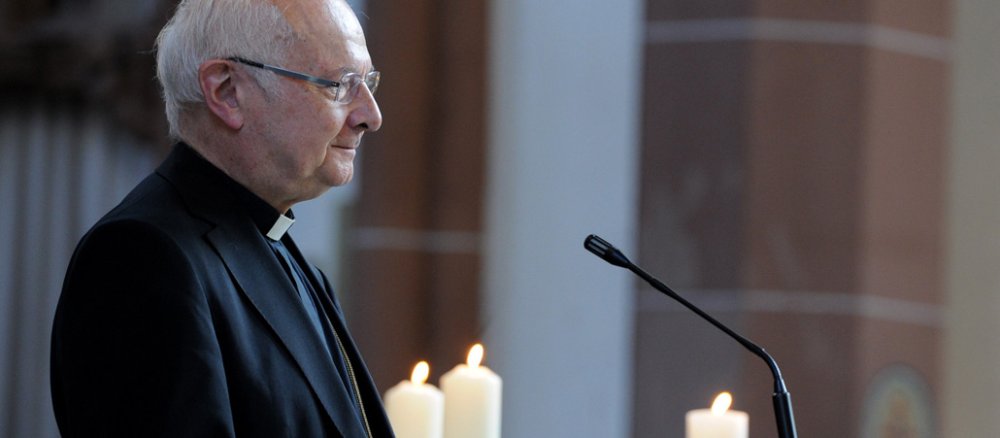 Katechese mit Erzbischof Robert Zollitsch beim Eucharistischer Kongress in Köln.