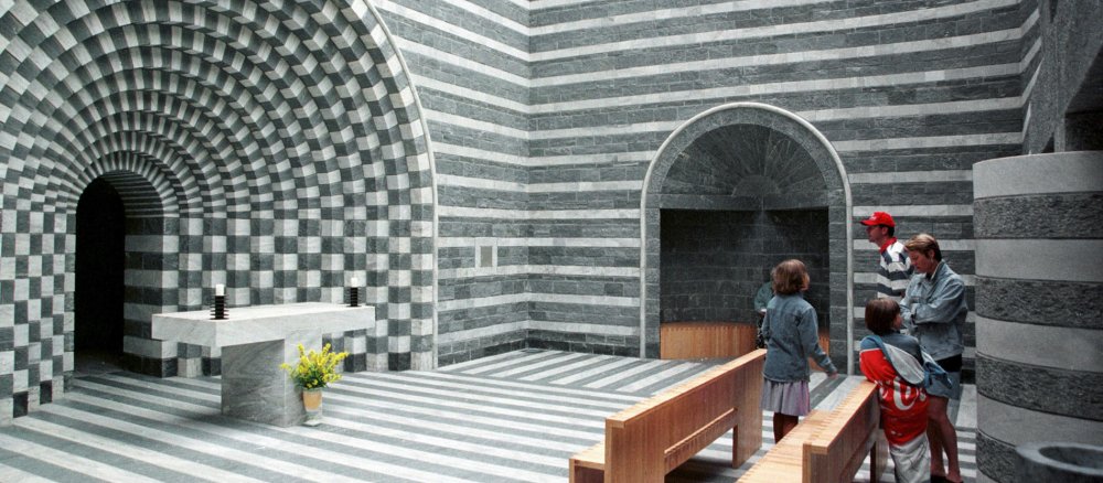 Star-Architekt Mario Botta baute die Kirche von Mogno