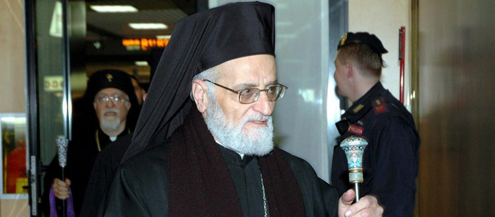 Der melkitische Patriarch von Antiochien, Gregoire III. Laham.