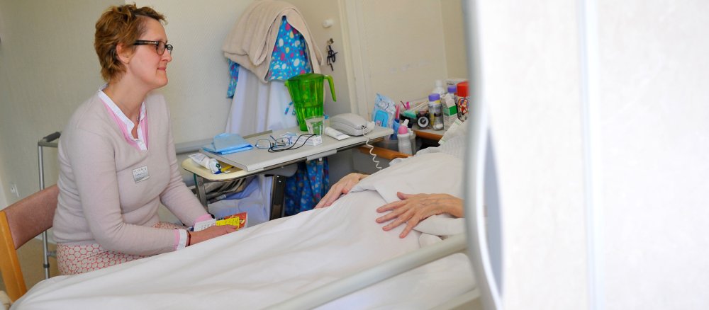 Ehrenamtliche Seelsorgerin im Krankenhaus
