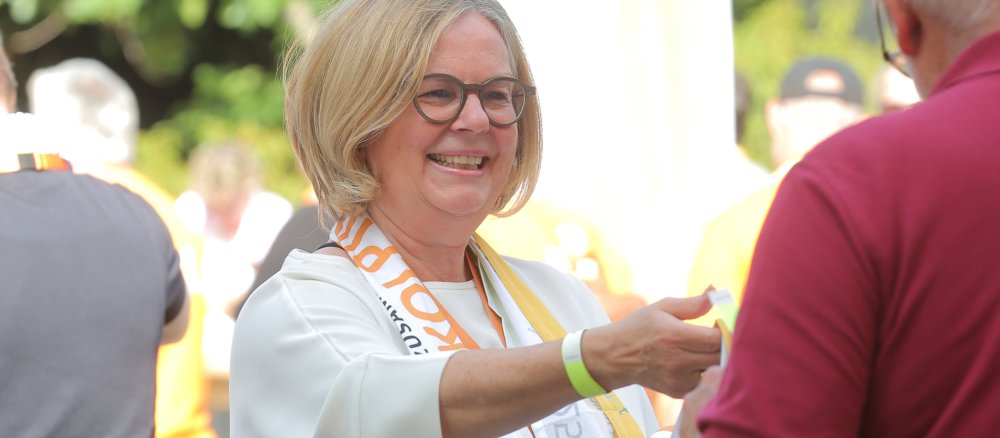 Ursula Groden-Kranich beim Kolpingjubiläum 2025