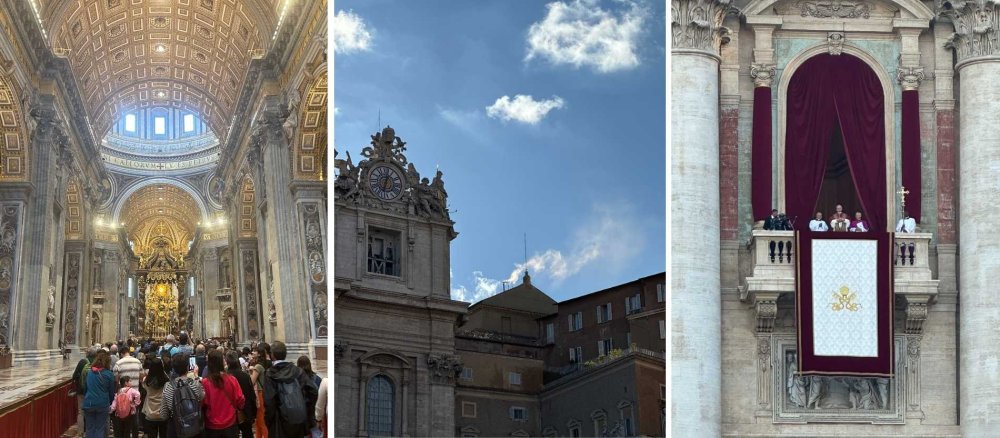 Hannah Ochel war im Petersdom, als Papst Franziskus dort aufgebahrt war, hat den weißen Rauch während des Konklaves gesehen und Papst Leos ersten Auftritt miterlebt.