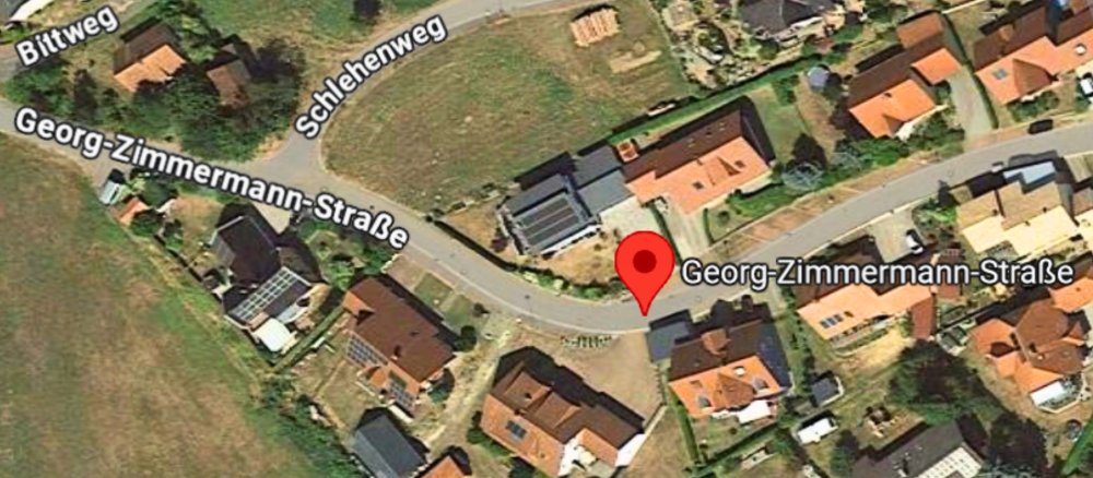 Google Maps: Georg Zimmermannstraße in Eslarn, Bayern