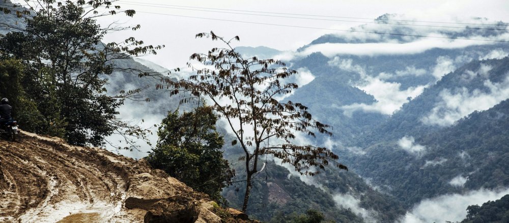 Der Nordosten Indiens liegt am Fuße des Himalaya.