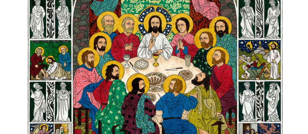 Ein Ausschnitt aus der Zeichnung "The Last Supper"