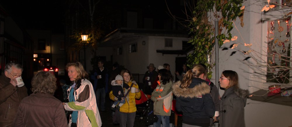 Besucher Adventsfenster