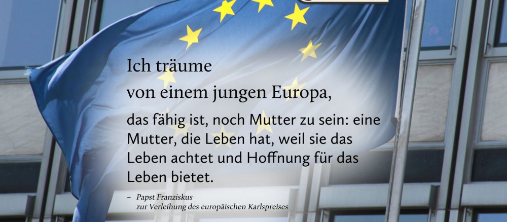 Papst Franziskus zur Verleihung des europäischen Karlspreises