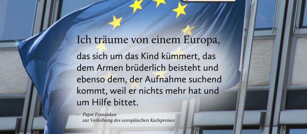 Papst Franziskus zur Verleihung des europäischen Karlspreises