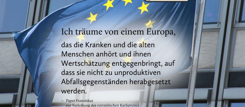 Papst Franziskus zur Verleihung des europäischen Karlspreises